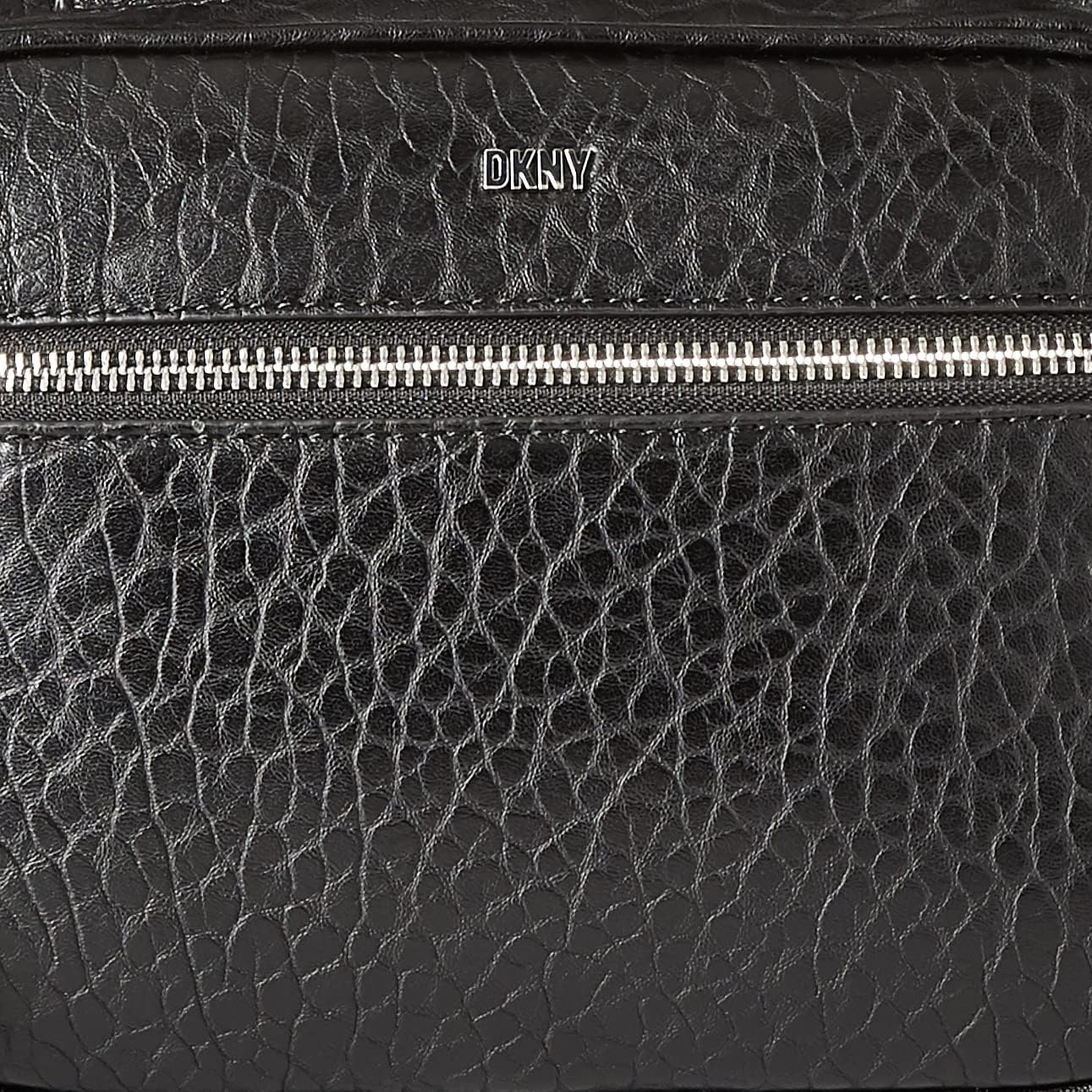 image:imageDKNY Abby Top Handle Satchel with Crossbody BlackSilver One Size