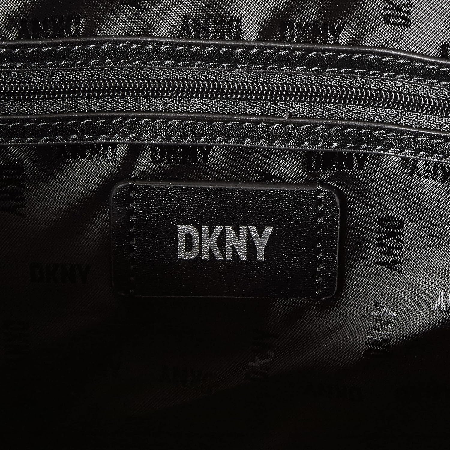 image:imageDKNY Abby Top Handle Satchel with Crossbody BlackSilver One Size