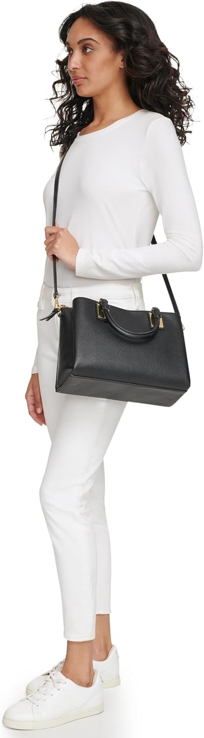 image:imageDKNY Orion Crossbody PewterBlackGold