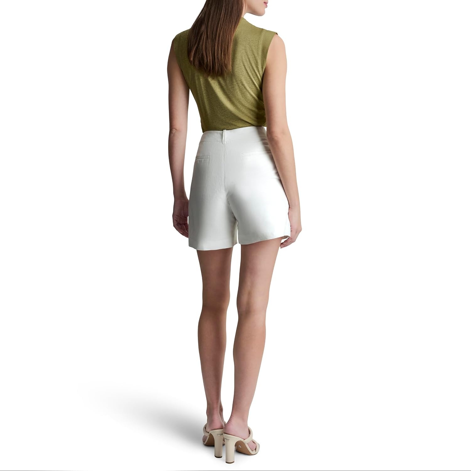 image:imageDKNY Womens Belted ShortsIvory