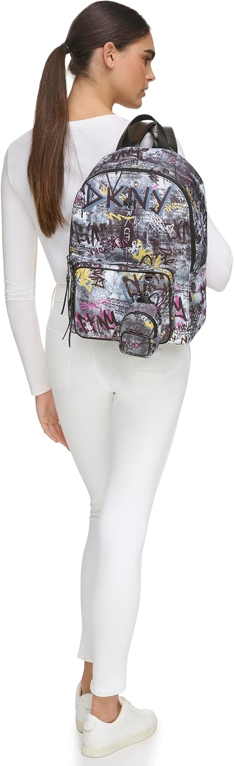 image:imageDKNY Womens Bodhi BackpackBLACKSILVER1SZBlack Multi
