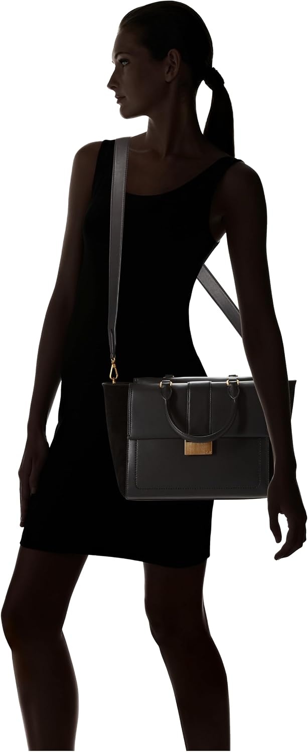 image:imageDKNY Womens Brynn SatchelBlackGold