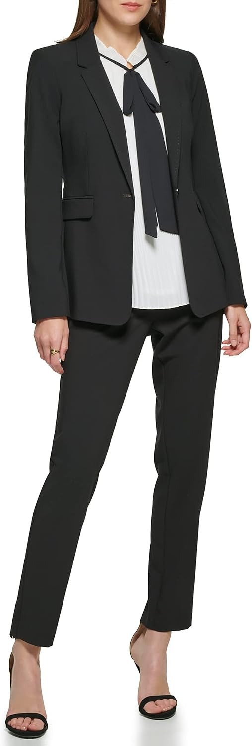 image:imageDKNY Womens Business Casual OneButton BlazerBlack