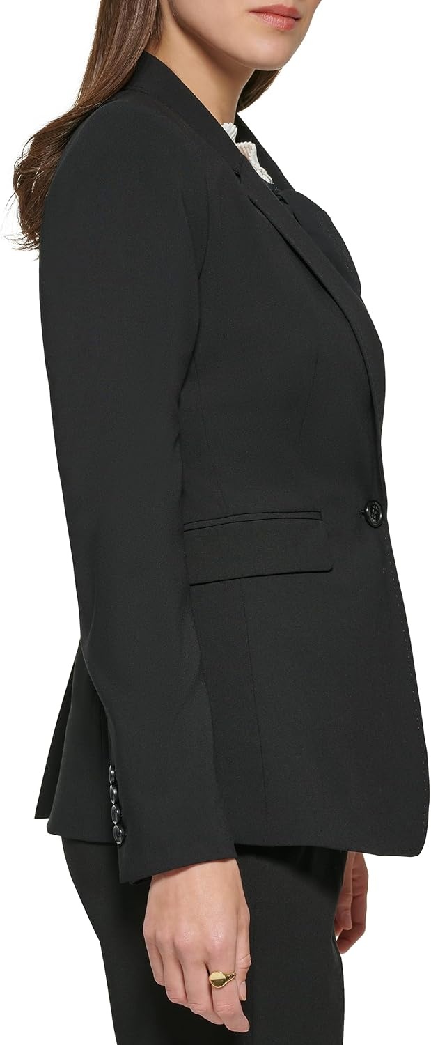 image:imageDKNY Womens Business Casual OneButton BlazerBlack