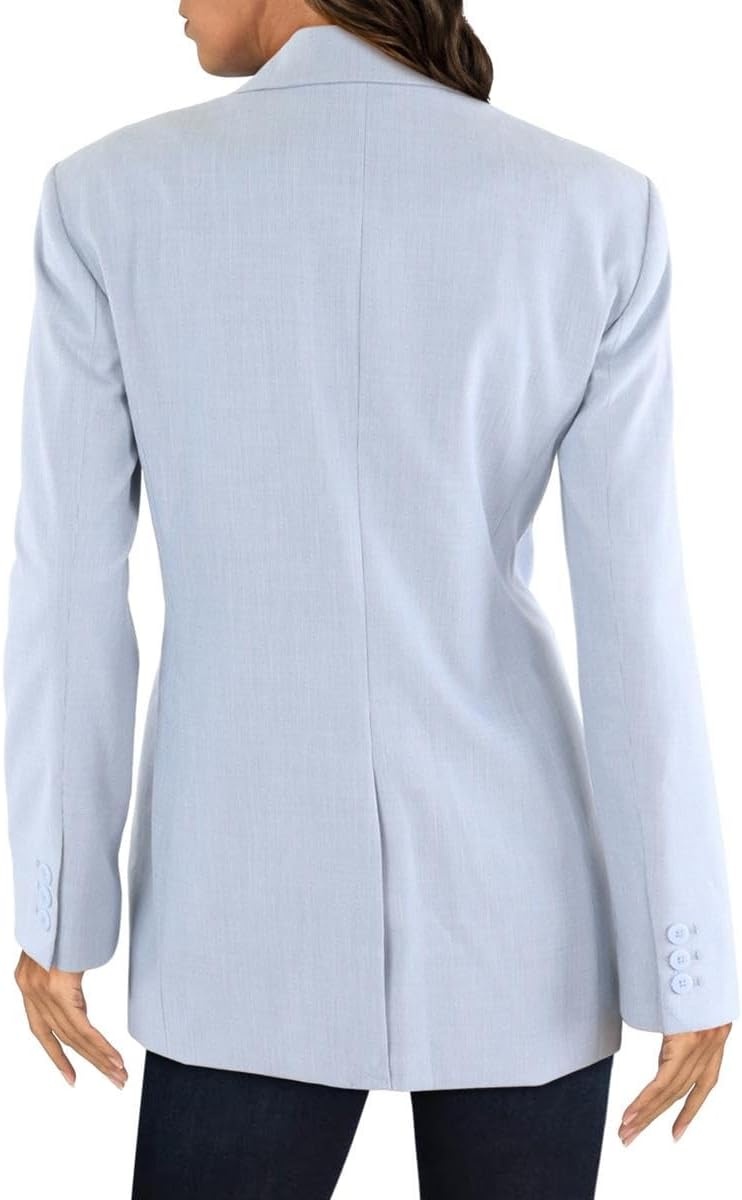 image:imageDKNY Womens Business Casual OneButton BlazerFrost BlueWhite