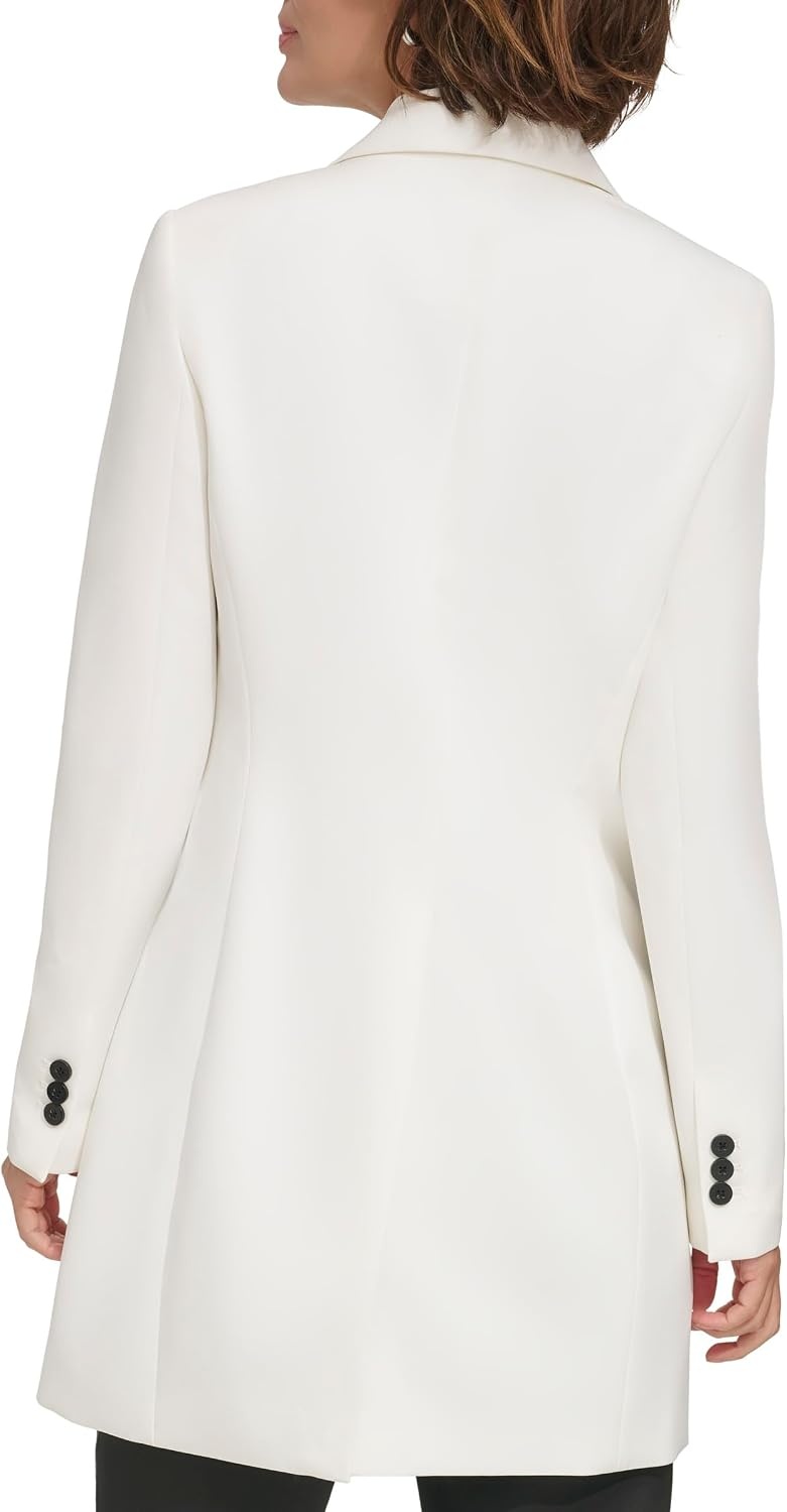 image:imageDKNY Womens Business Casual OneButton BlazerIvory