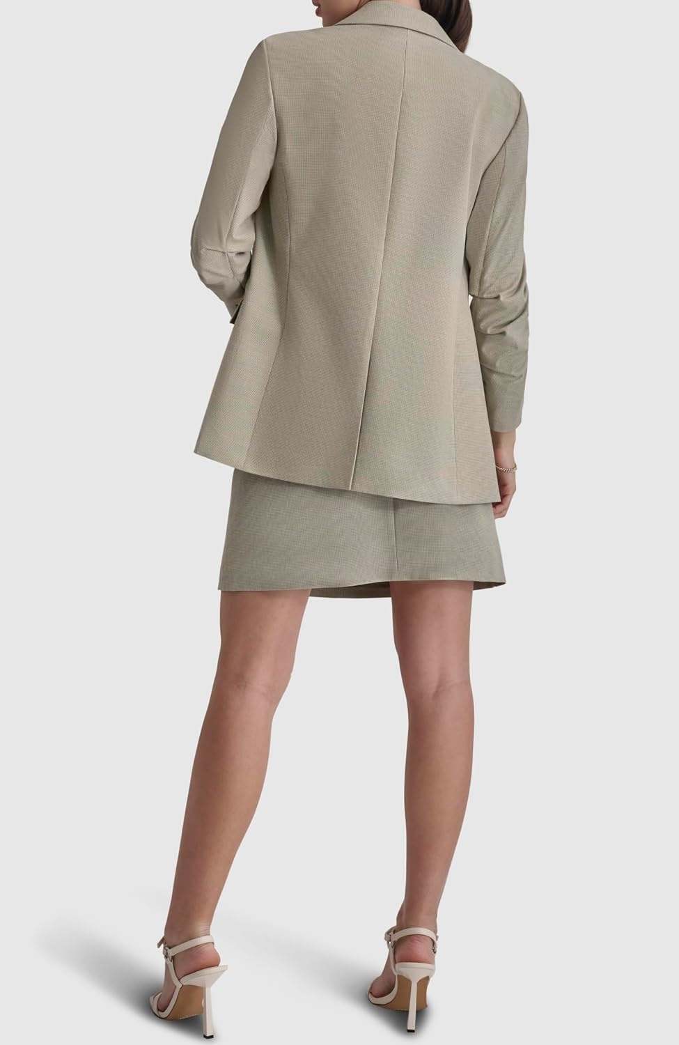 image:imageDKNY Womens Business Casual OneButton BlazerLight FatigueWhite