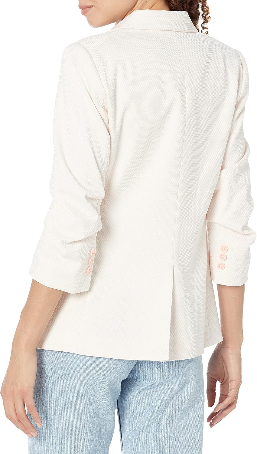image:imageDKNY Womens Business Casual OneButton BlazerRoseWhite