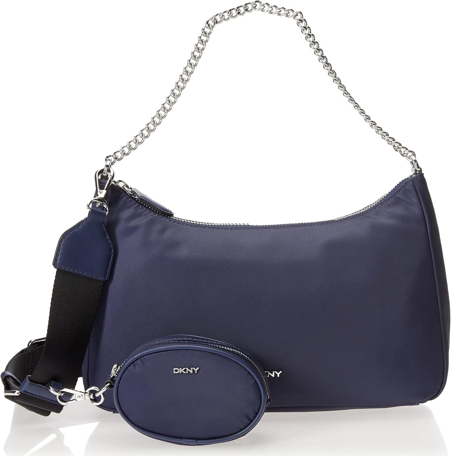 image:imageDKNY Womens Caelynn Nylon Shoulder BagSilver