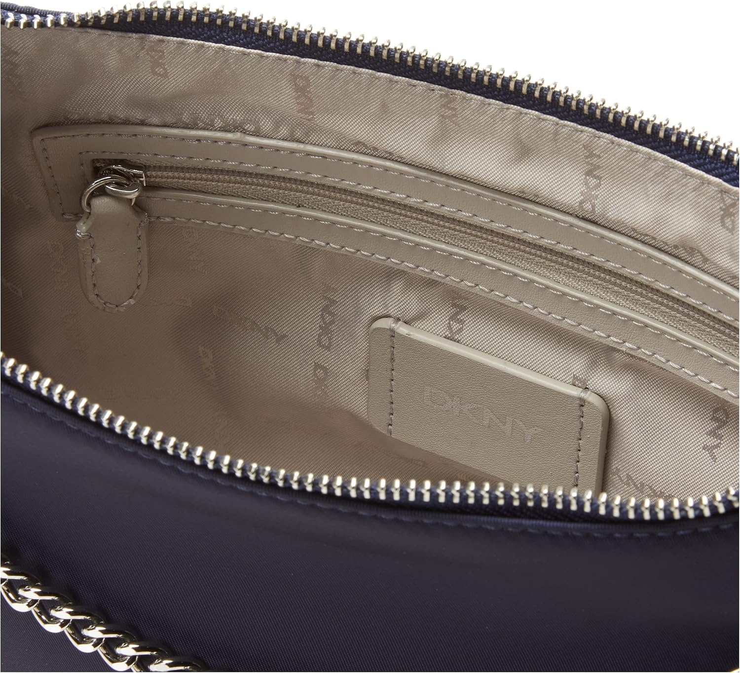 image:imageDKNY Womens Caelynn Nylon Shoulder BagSilver