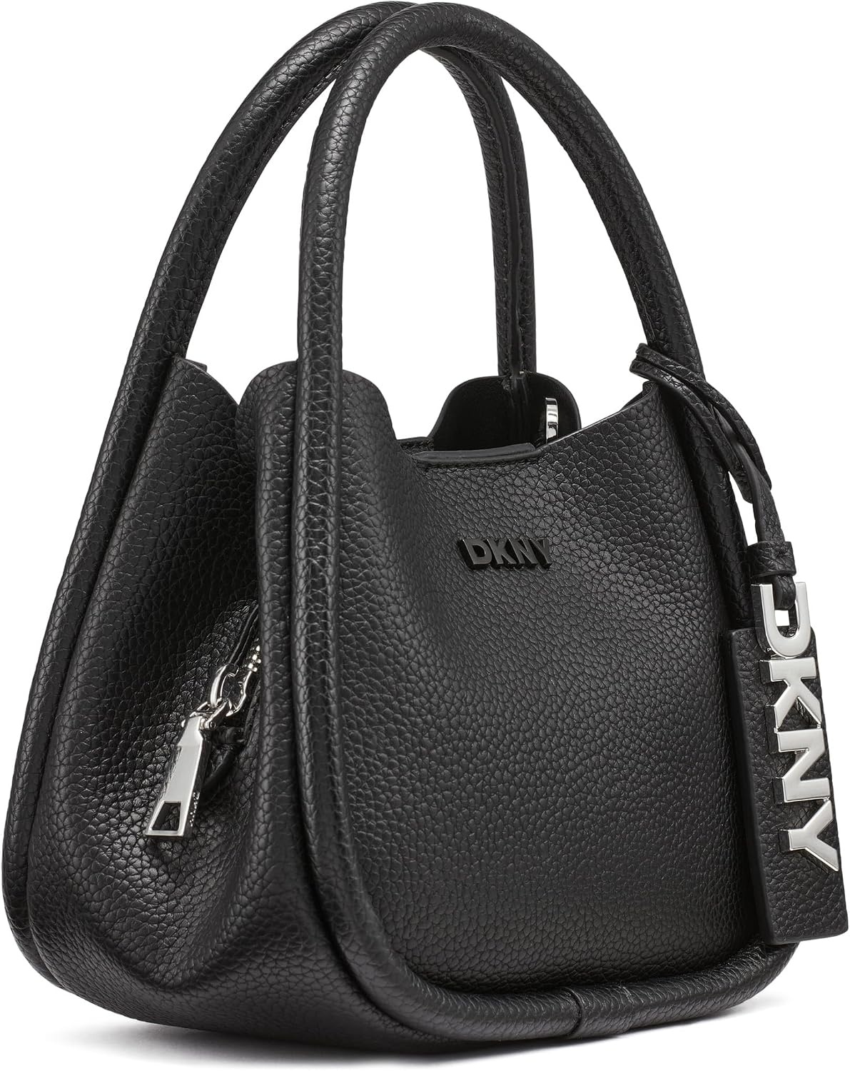 image:imageDKNY Womens Capri Hobo CrossbodyBlackSilver