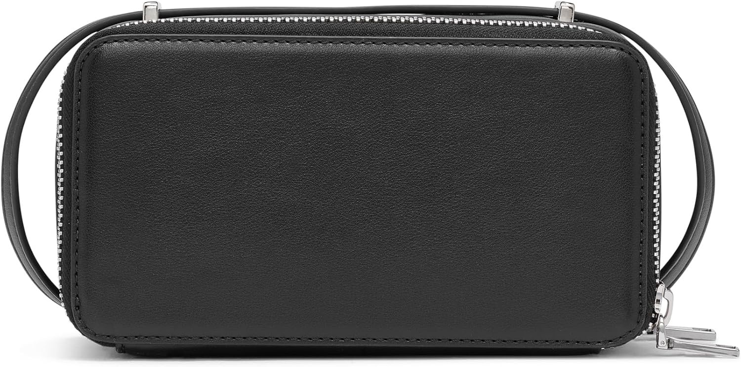 image:imageDKNY Womens Carter Logo Camera CrossbodyBlackSilver