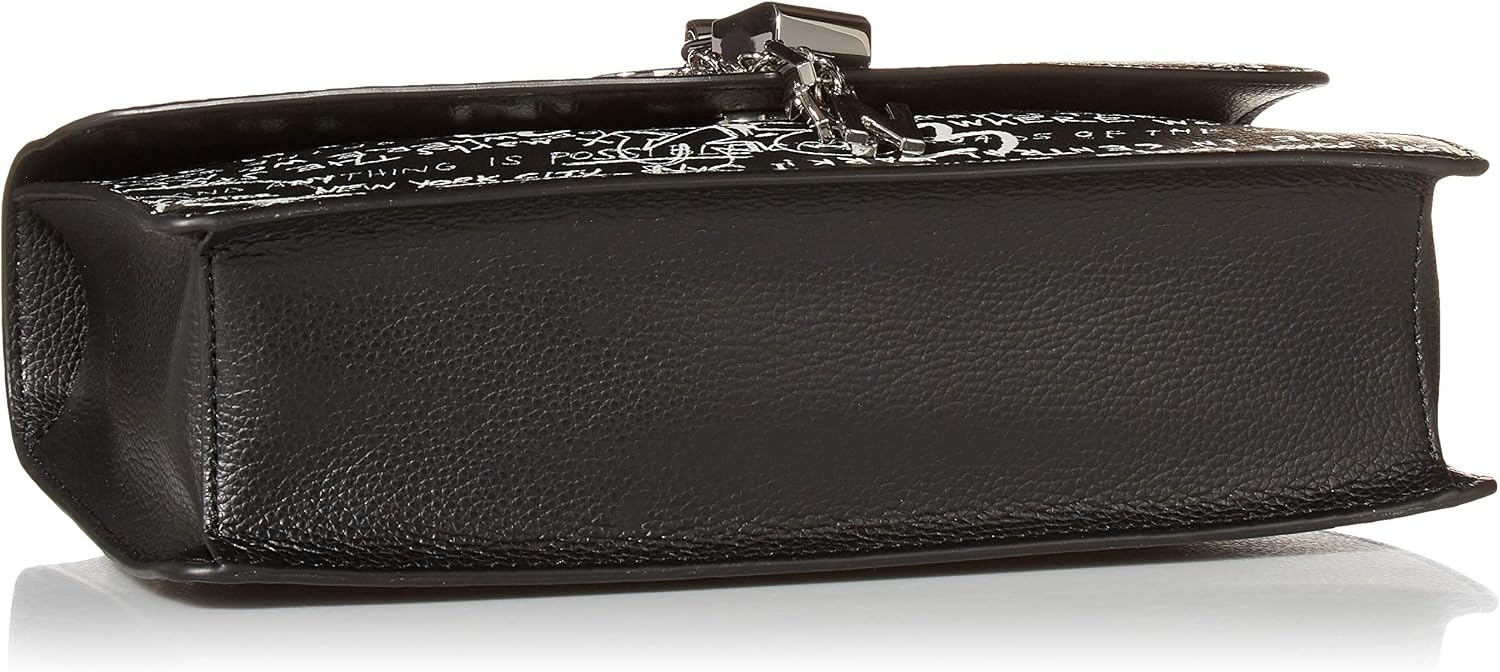image:imageDKNY Womens Elissa Leather Shoulder Bag with Logo Charm