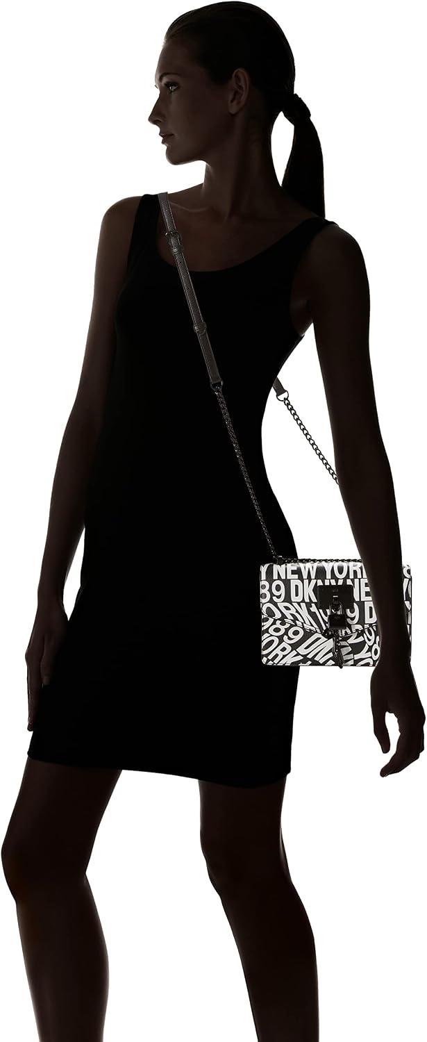 image:imageDKNY Womens Elissa Small Shoulder Bag with Logo CharmBlack Multi Legacy