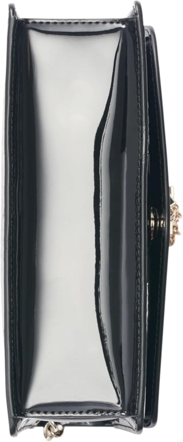 image:imageDKNY Womens Elissa Small Shoulder Bag with Logo CharmBlackGold Tone