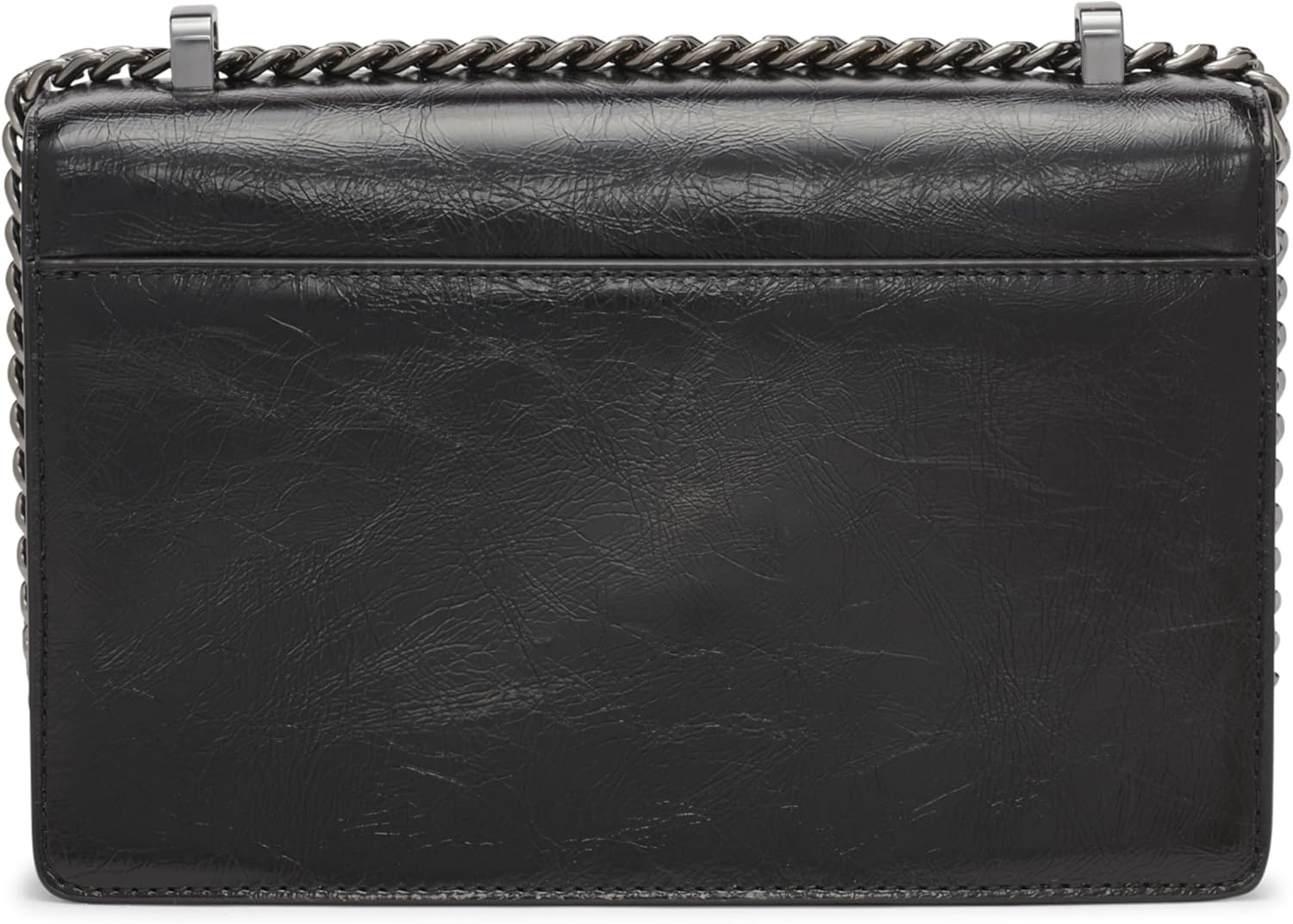 image:imageDKNY Womens Elissa Small Shoulder Bag with Logo CharmBlackGunmetal Legacy