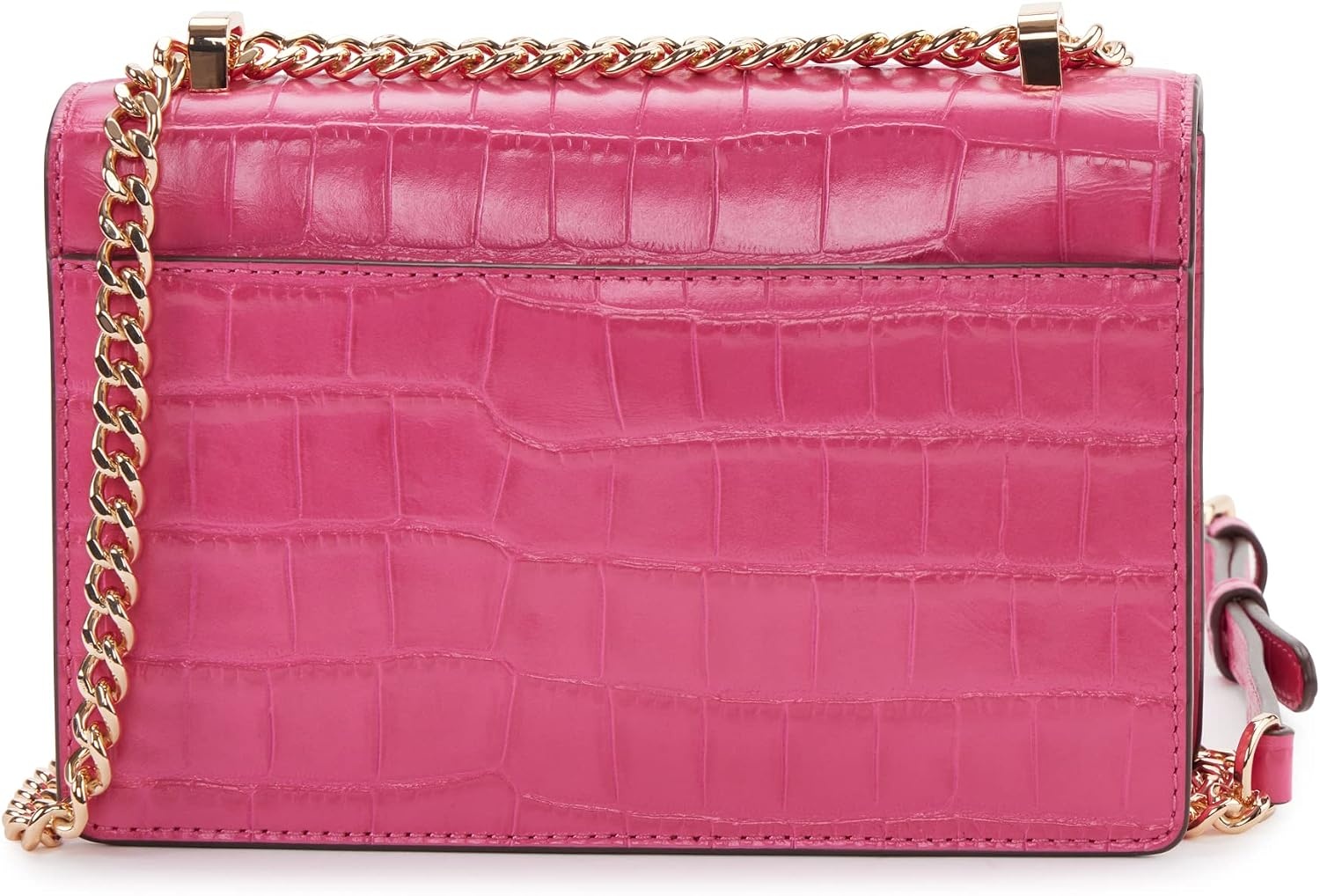 image:imageDKNY Womens Elissa Small Shoulder Bag with Logo CharmElectric Pink Multi Legacy