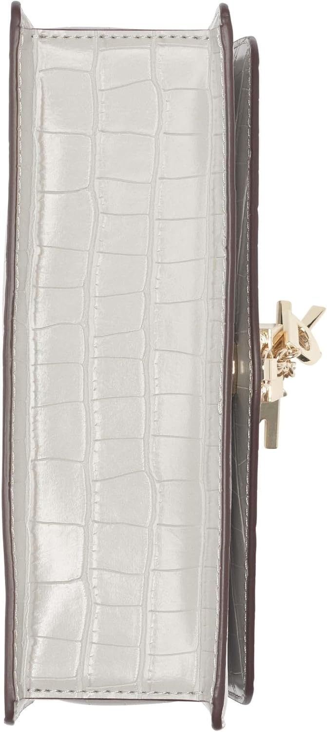 image:imageDKNY Womens Elissa Small Shoulder Bag with Logo CharmGravel