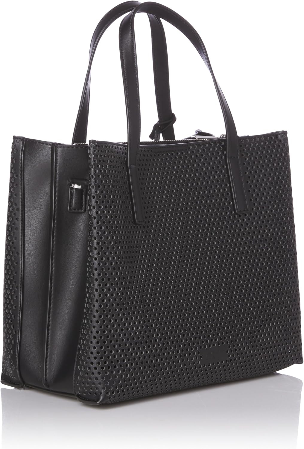 image:imageDKNY Womens Farah Medium SatchelBlackSilver