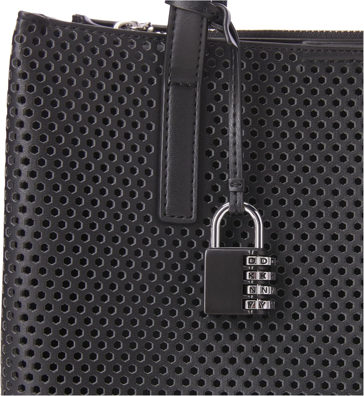 image:imageDKNY Womens Farah Medium SatchelBlackSilver