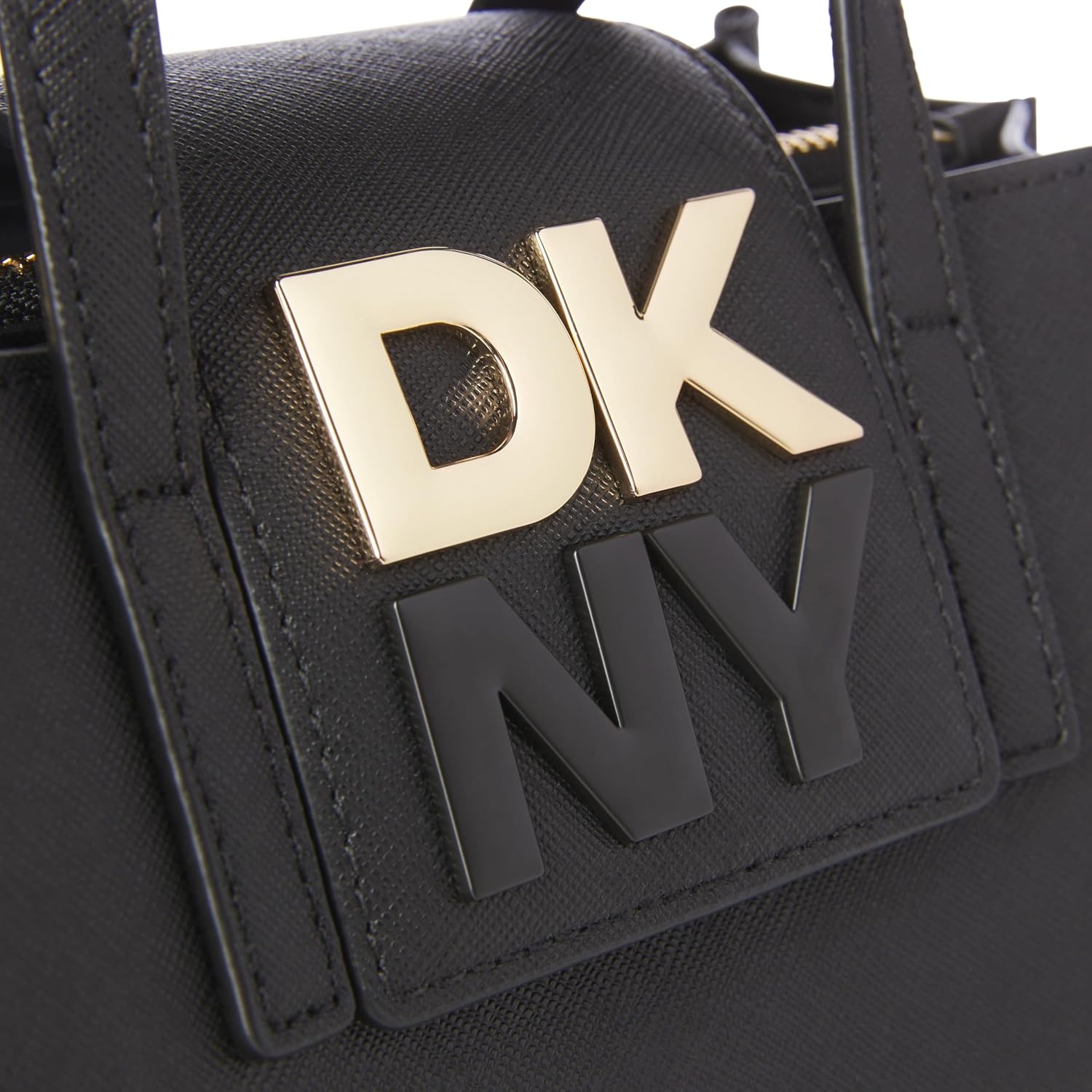 image:imageDKNY Womens Faye SatchelBlackGold