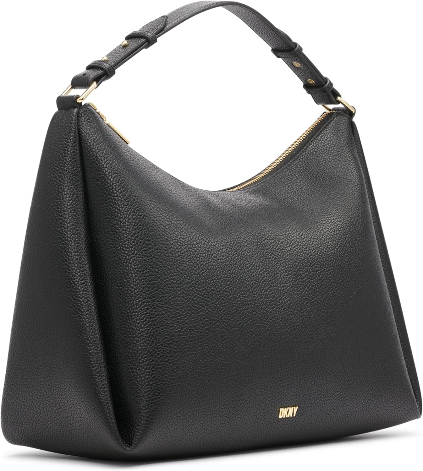image:imageDKNY Womens Hailey Hobo BagBlackGold