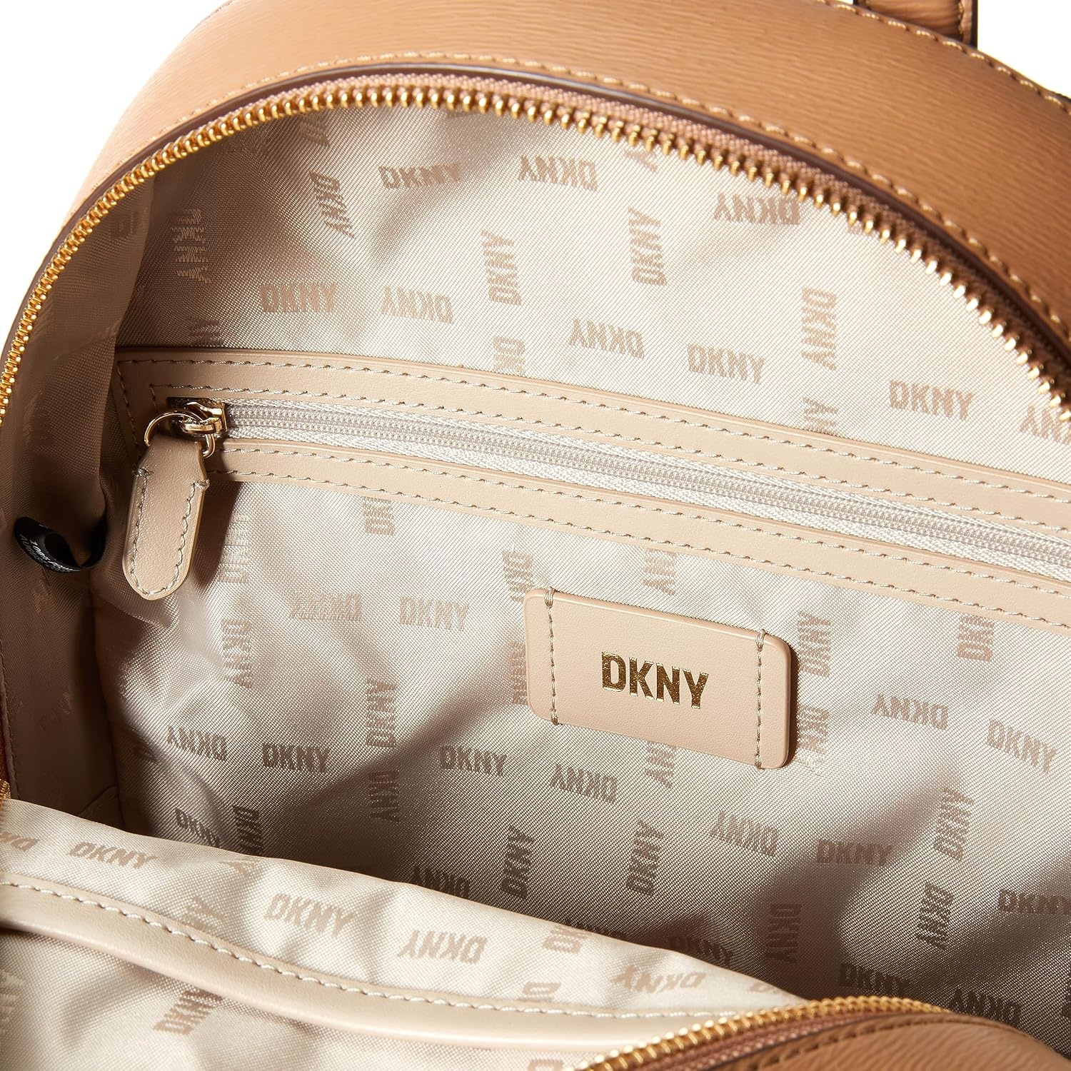 image:imageDKNY Womens Handbags BackpackBLKGOLDlargeMochaCashew