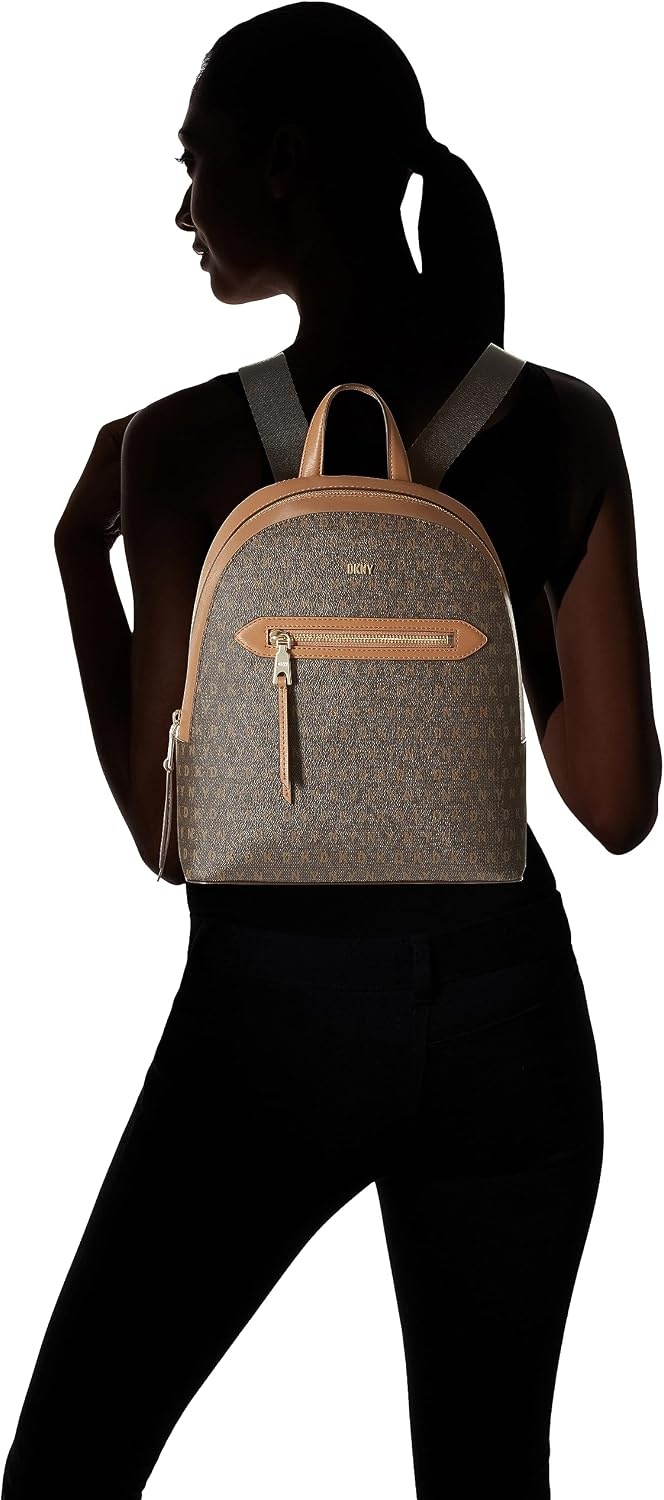 image:imageDKNY Womens Handbags BackpackBLKGOLDlargeMochaCashew