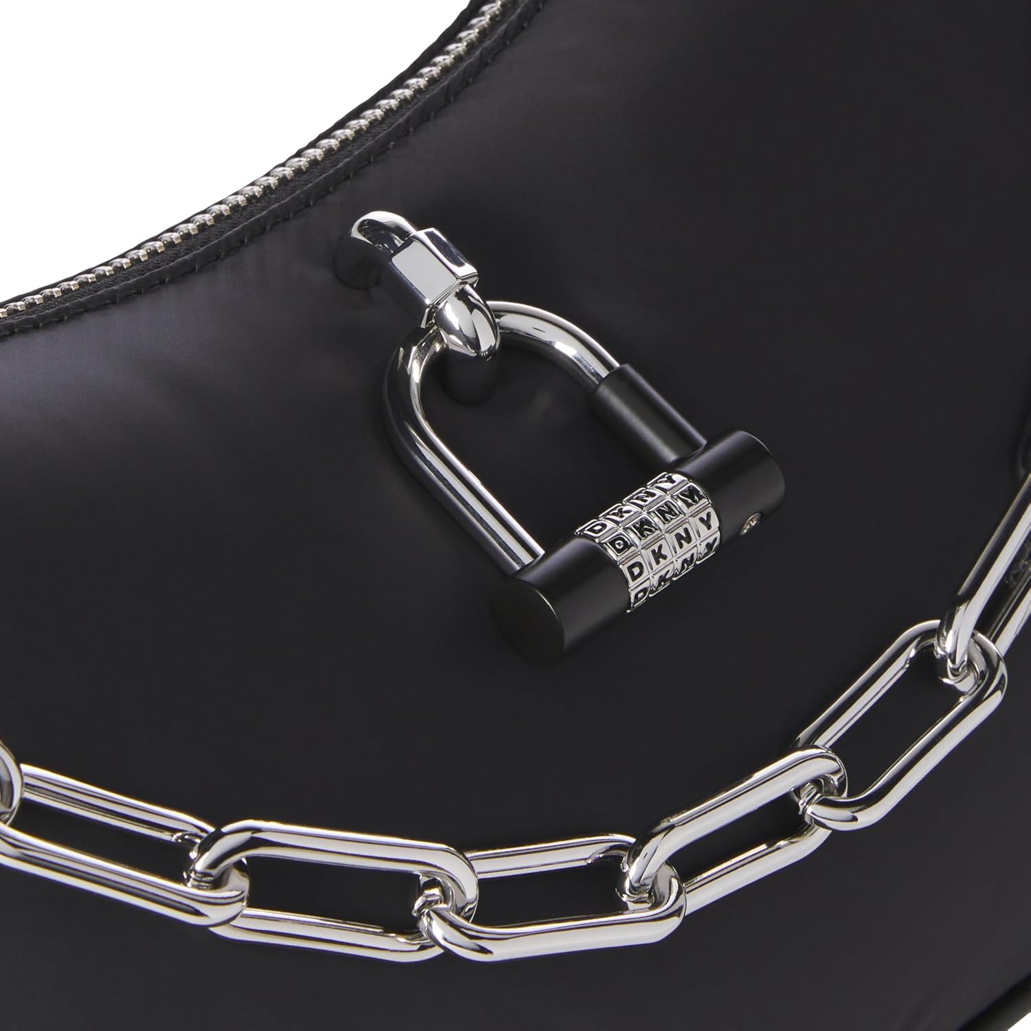 image:imageDKNY Womens Harper Chain CrossbodyBlackSilver
