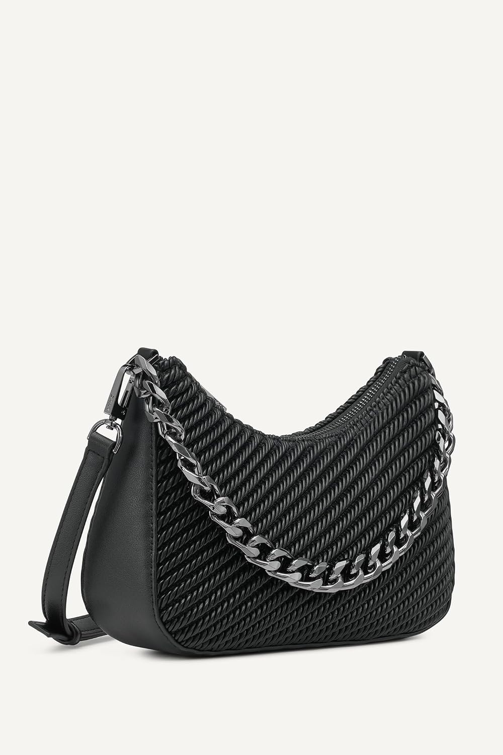 image:imageDKNY Womens Jenna Demi CrossbodyBlackGunmetal