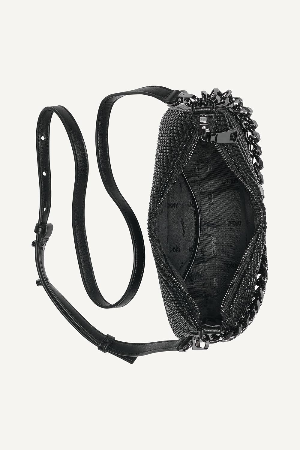 image:imageDKNY Womens Jenna Demi CrossbodyBlackGunmetal