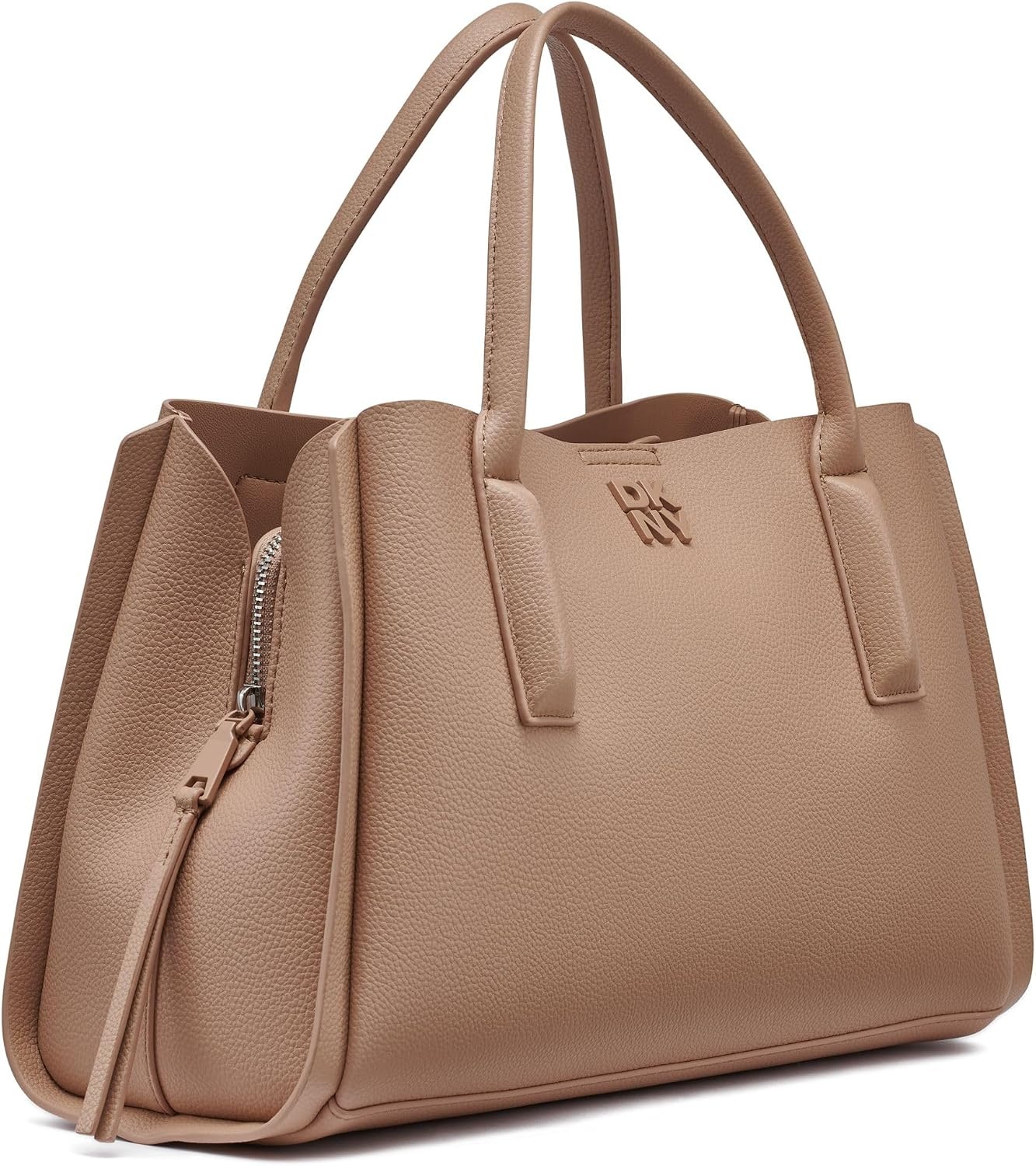 image:imageDKNY Womens Josie Satchel Bag With Adjustable StrapCappucino
