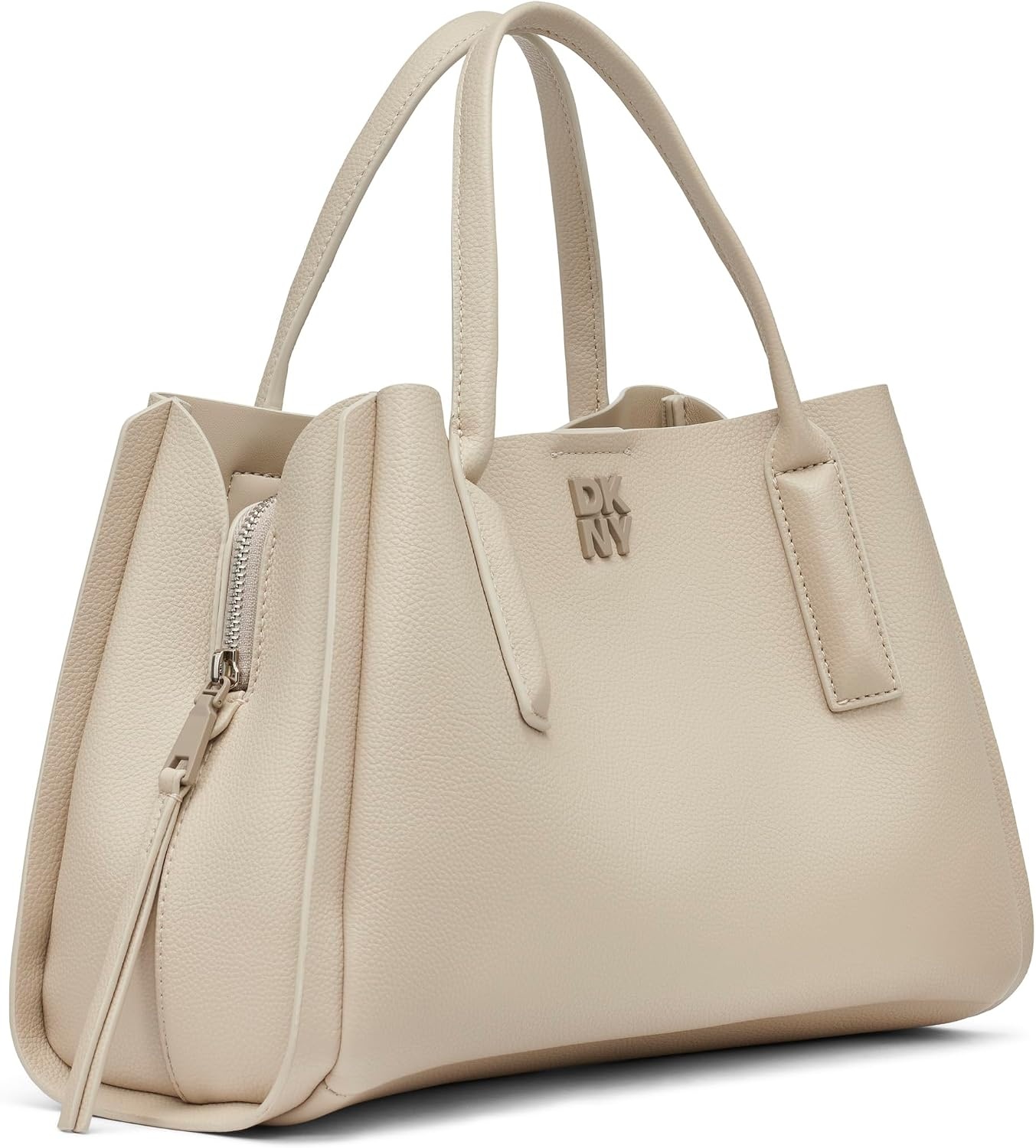 image:imageDKNY Womens Josie Satchel Bag With Adjustable StrapLight Taupe