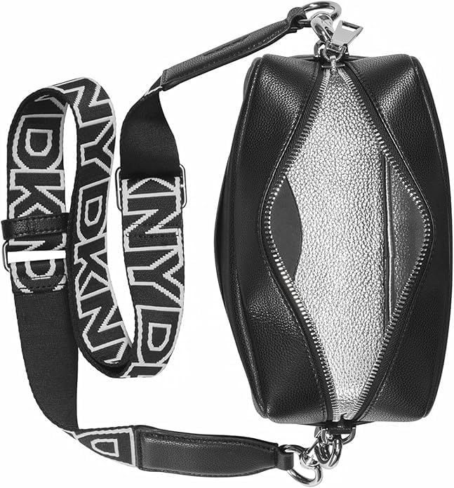 image:imageDKNY Womens Kenza Camera CrossbodyBlackSilver