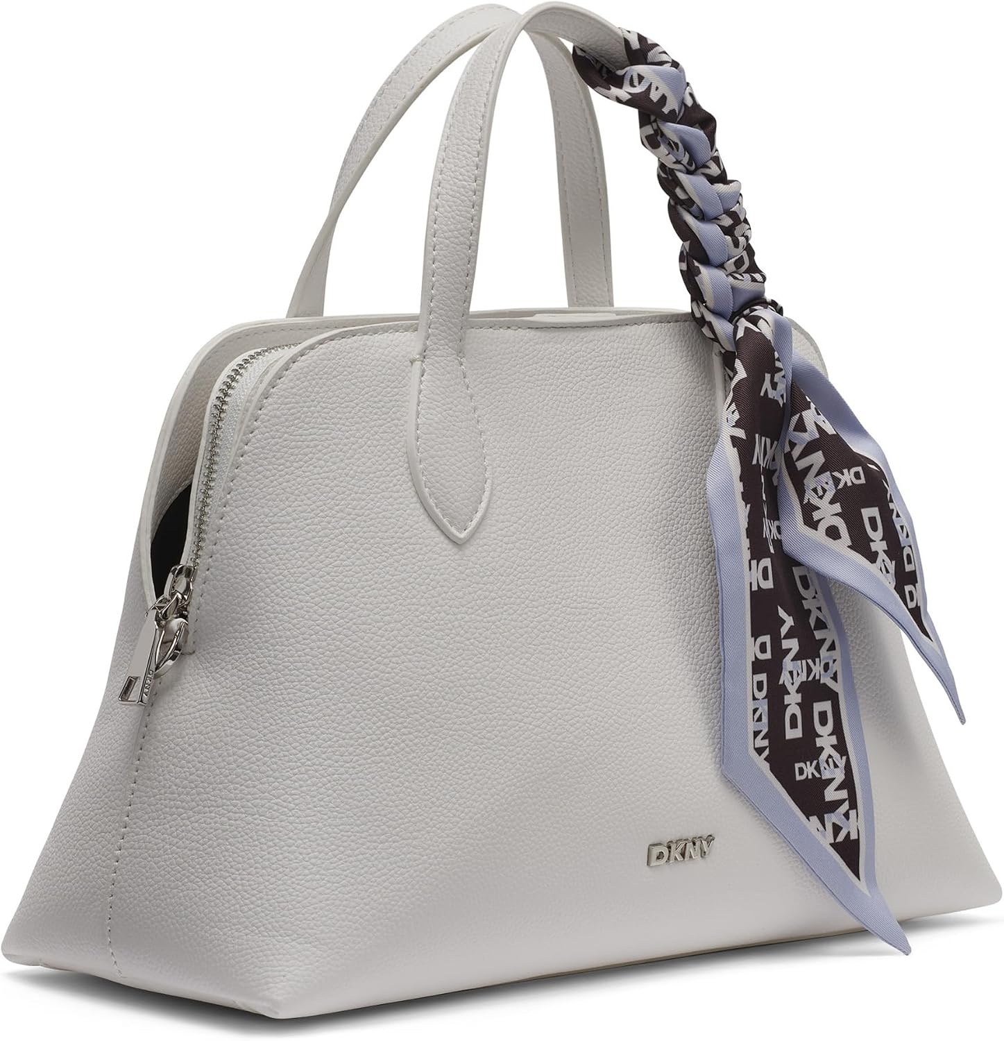 image:imageDKNY Womens Lilah Small Satchel Crossbody With ScarfMarshmallow