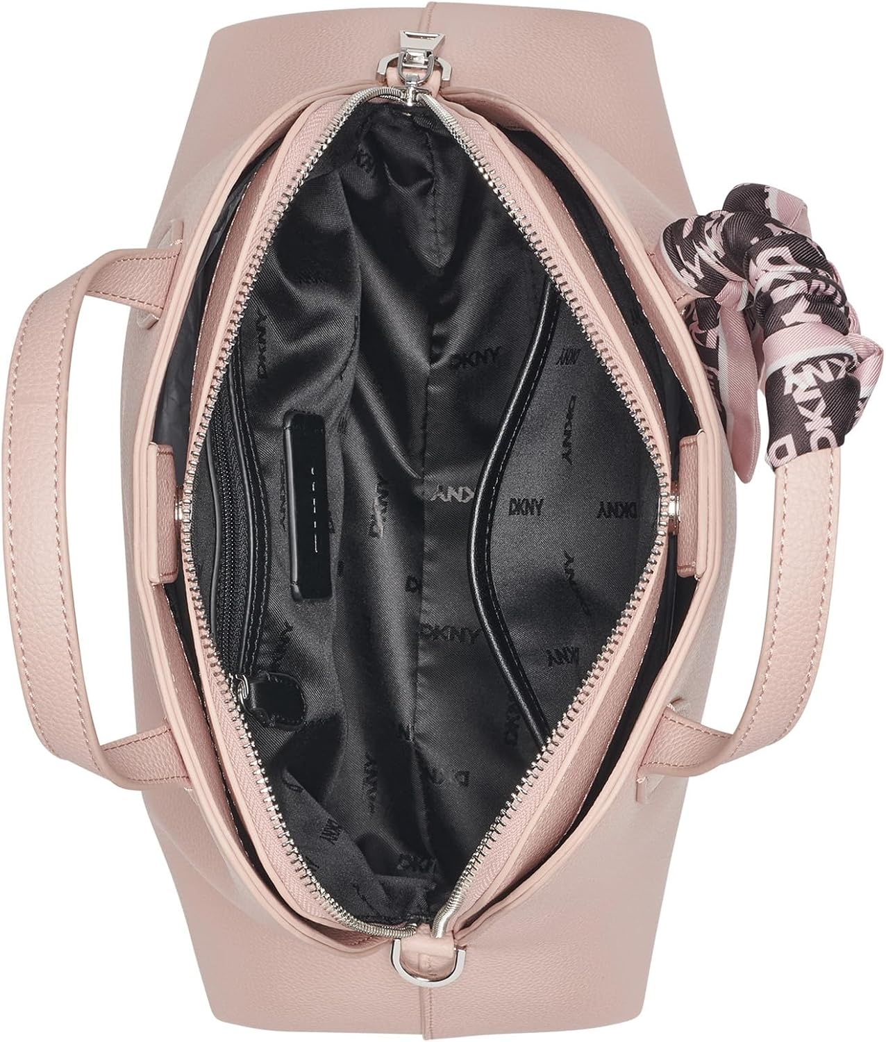 image:imageDKNY Womens Lilah Small Satchel Crossbody With ScarfPale Blush