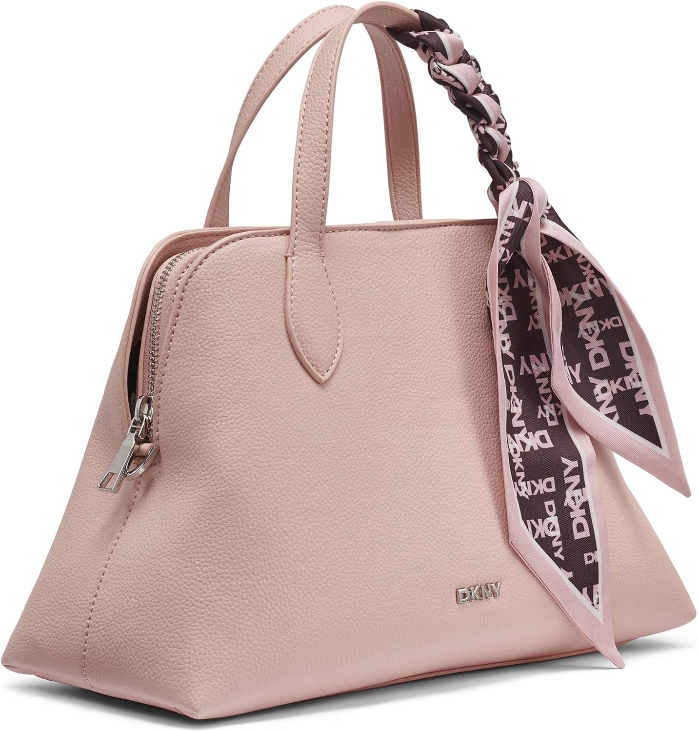 image:imageDKNY Womens Lilah Small Satchel Crossbody With ScarfPale Blush
