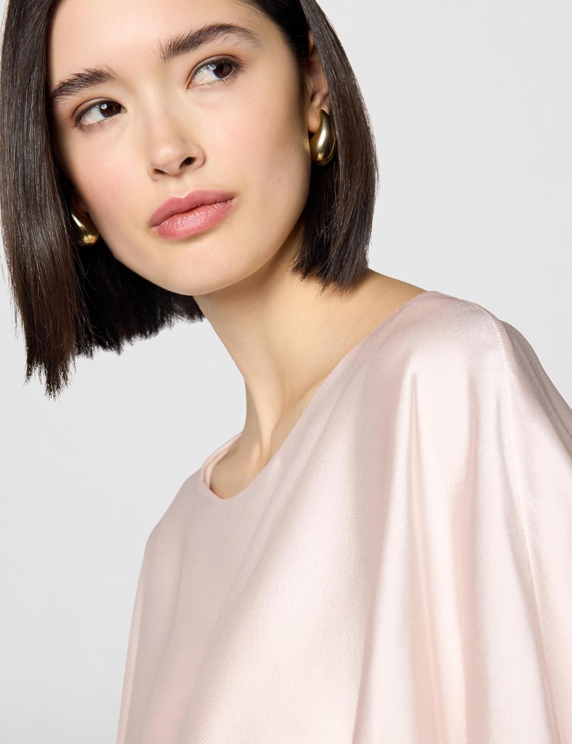 image:imageDKNY Womens Long Caped Sleeve BlouseChampagne