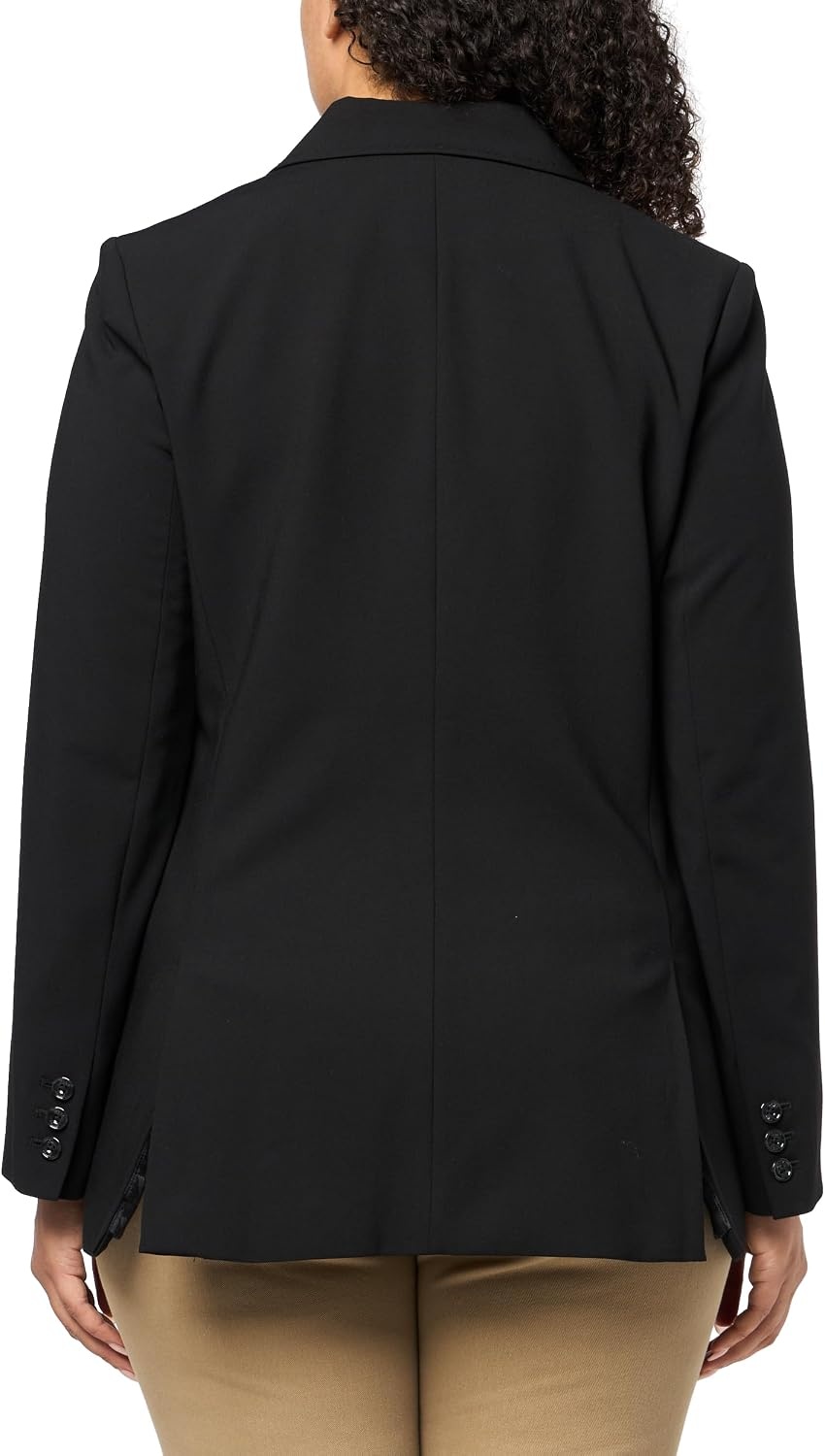 image:imageDKNY Womens Long Sleeve Notch Collar Double Breasted JacketBlack