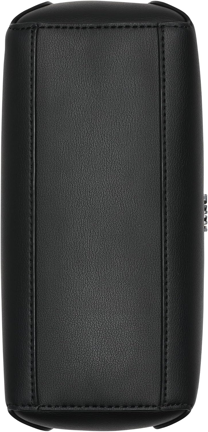 image:imageDKNY Womens Louisa Small Satchel Bag With Adjustable Straps and Logo TagBlackSilver