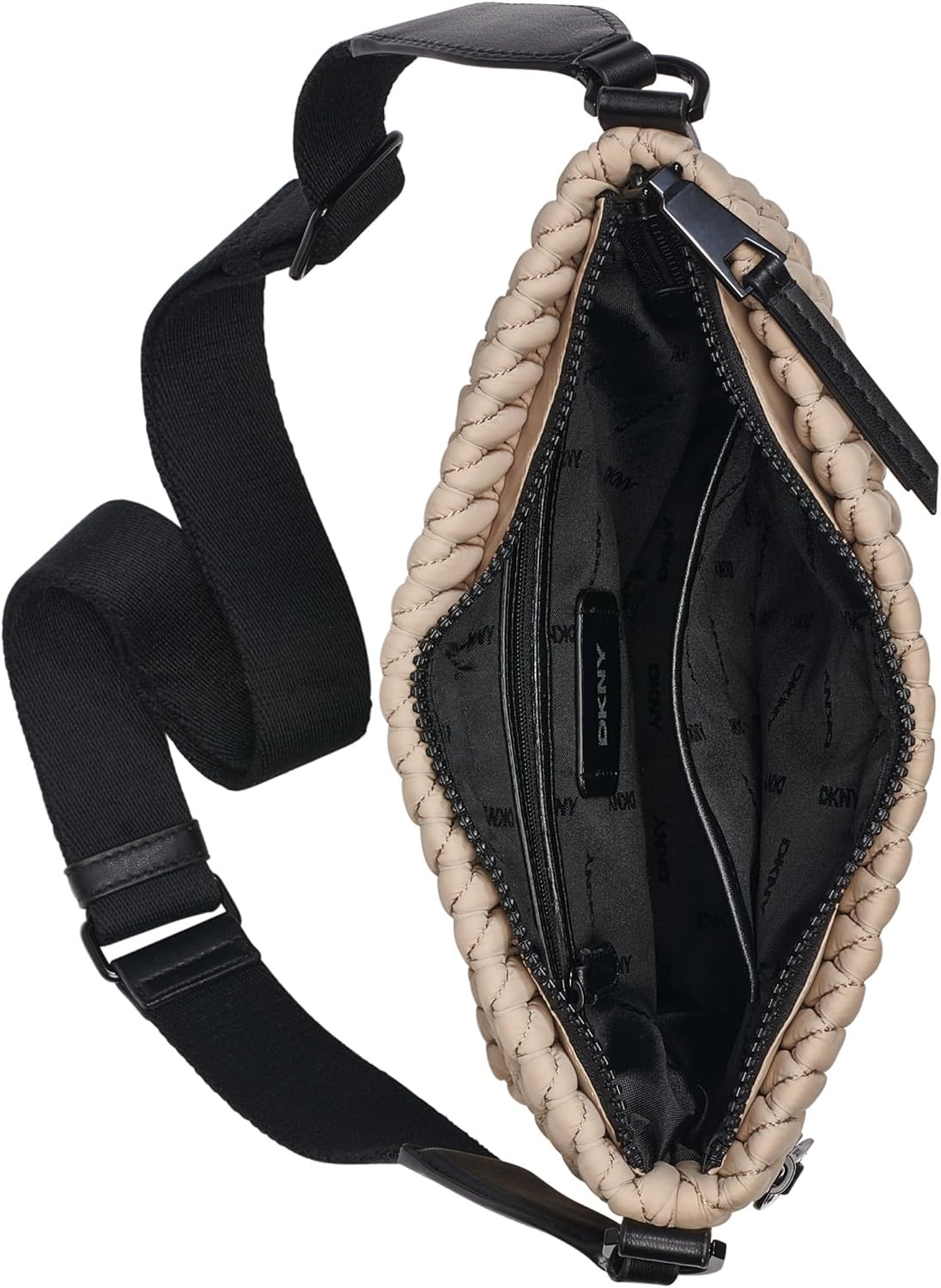 image:imageDKNY Womens Mack Nylon CrossbodyLight Khaki