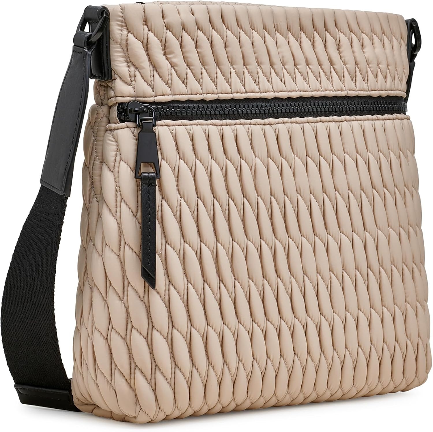 image:imageDKNY Womens Mack Nylon CrossbodyLight Khaki