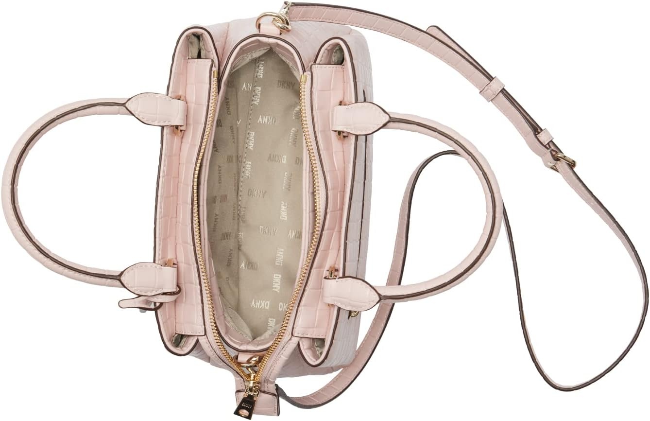 image:imageDKNY Womens Paige Snake Skin Medium SatchelLotus