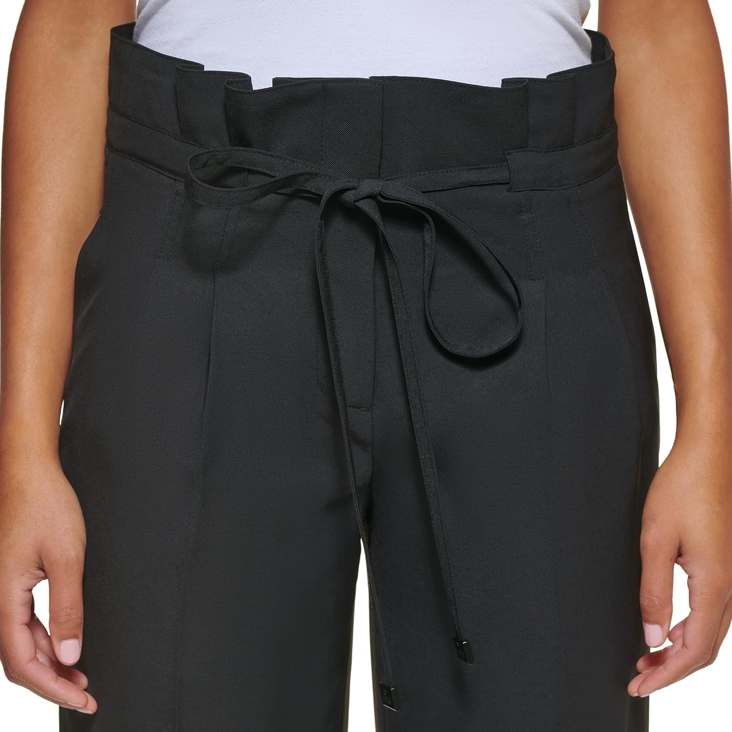 image:imageDKNY Womens Paperbag Waist PantMidnight