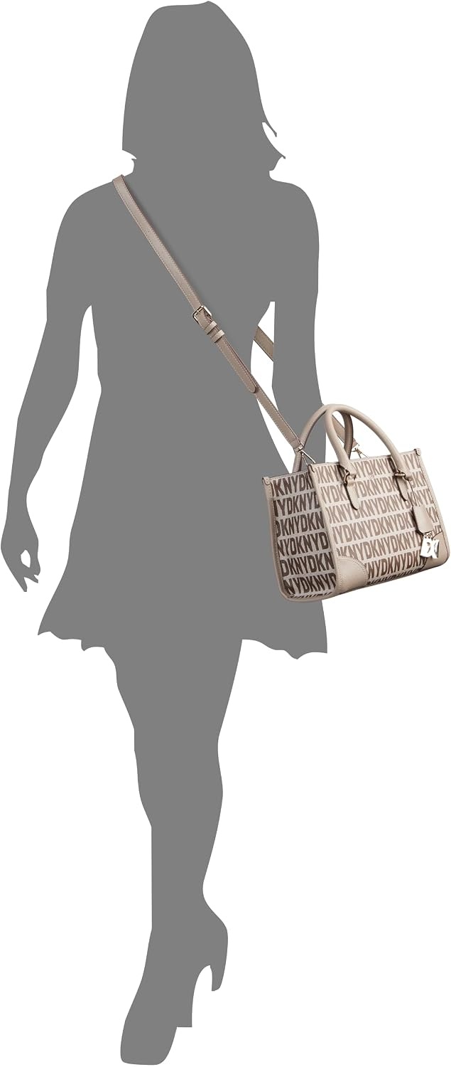 image:imageDKNY Womens Perri Satchel with Logo CharmChinoTruffle