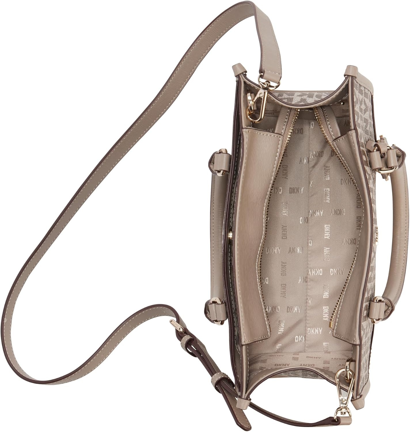 image:imageDKNY Womens Perri Satchel with Logo CharmChinoTruffle