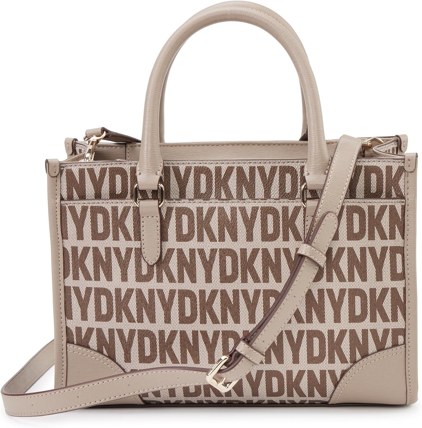 image:imageDKNY Womens Perri Satchel with Logo CharmChinoTruffle