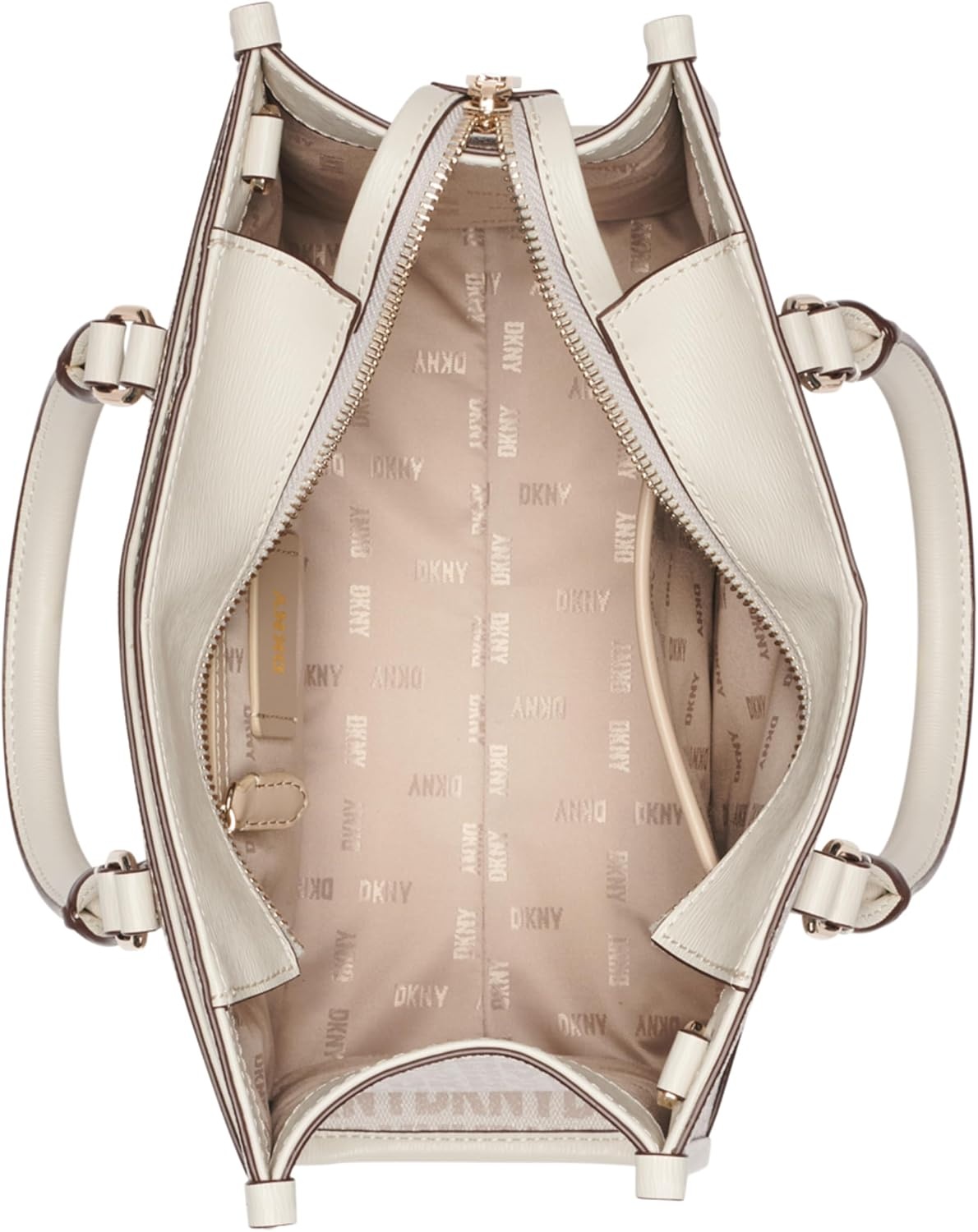 image:imageDKNY Womens Perri Satchel with Logo CharmHempPebble