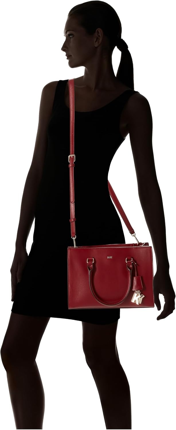 image:imageDKNY Womens Perri Satchel with Logo CharmScarlet