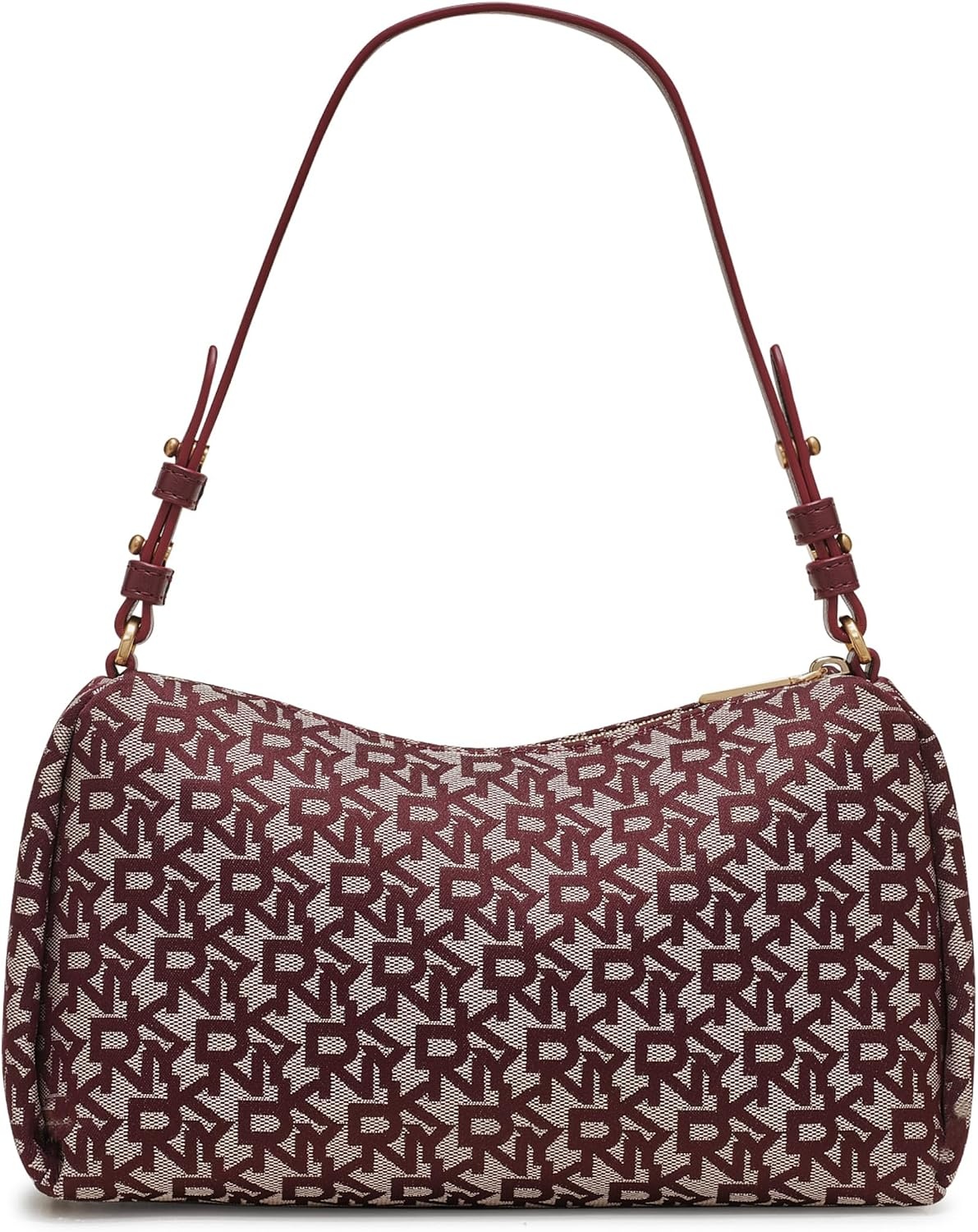 image:imageDKNY Womens Remy Printed Shoulder BagAged WineGarnet